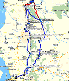 Cederberg 2 day Adventure bike route